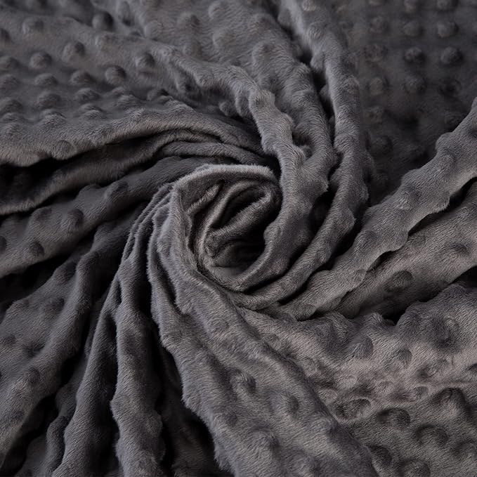 yescool Weighted Blanket with Cover (10 lbs, 41" x 60", Charcoal Gray) Heavy Blanket for Sleeping Perfect for 60-90 lbs, Breathable Blanket with Premium Glass Bead, Machine Washable
