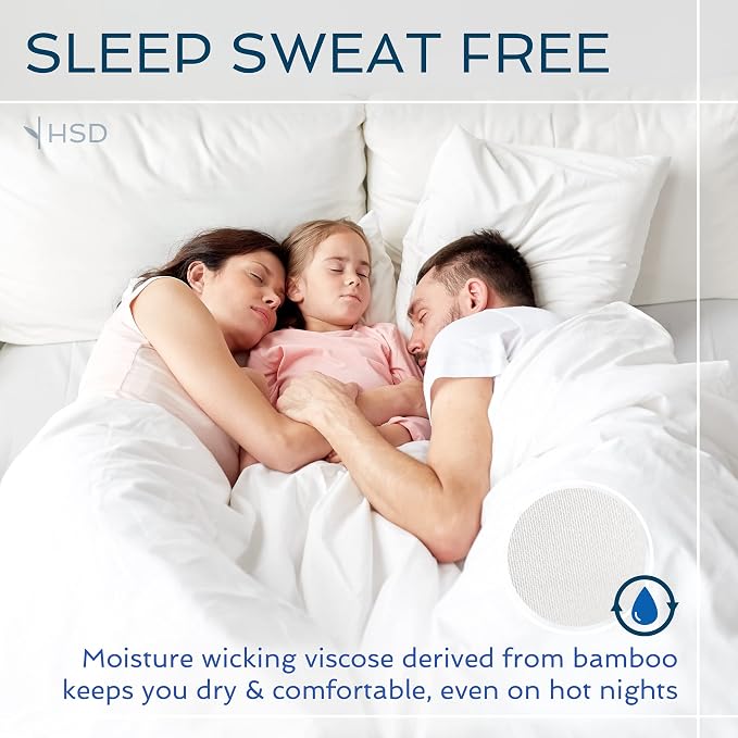 Hotel Sheets Direct 3 Piece Bed Sheet Set Twin Size, 100% Viscose Derived from Bamboo Sheets Set with 1 Pillowcase, Cooling & Breathable Luxury Bedding, Moisture-Wicking & Silky Soft Texture, White