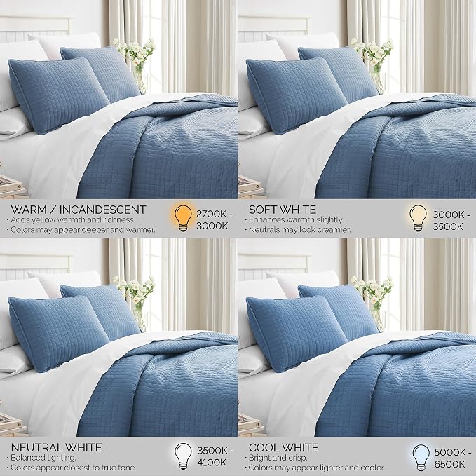 Southshore Fine Living, Inc. Queen Quilt Bedding Set, Summer Bedspread Quilts Queen Size, Pet Hair Resistant Bedding, Lightweight Bedspread, Full Size Coverlet with 2 Pillow Shams, Coronet Blue Quilt