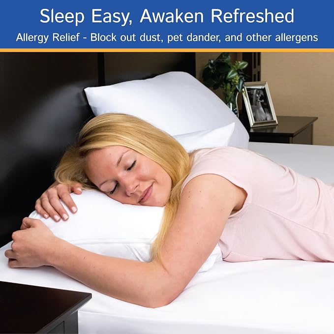 Split Queen Mattress Encasement 30" x 80" (2PCs) - Waterproof Zippered Protector Hypoallergenic Premium Quality Cover for Adjustable Beds and Split Mattresses (11"-16" Depth)