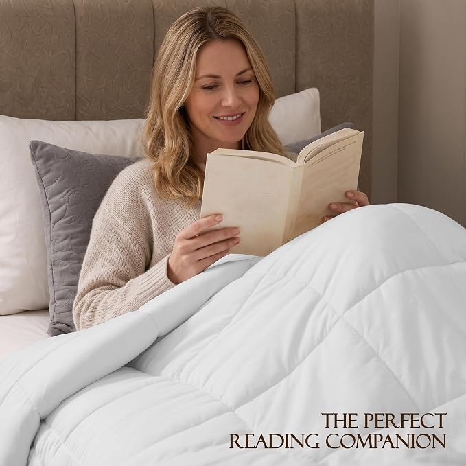 Utopia Bedding Duvet Insert, Twin Comforter 64 x 88 Inches, White | Cozy All Season Comforter for Kids and Teens, Unisex, Down Alternative Fill, Soft Microfiber Shell, Machine Washable.