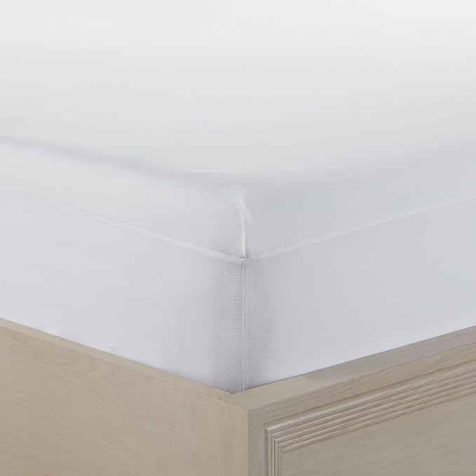 Serta Power Chill Cooling Waterproof Mattress Protector, King | Waterproof cooling protector with breathable fabric and a secure 15-inch deep pocket, machine washable for easy care