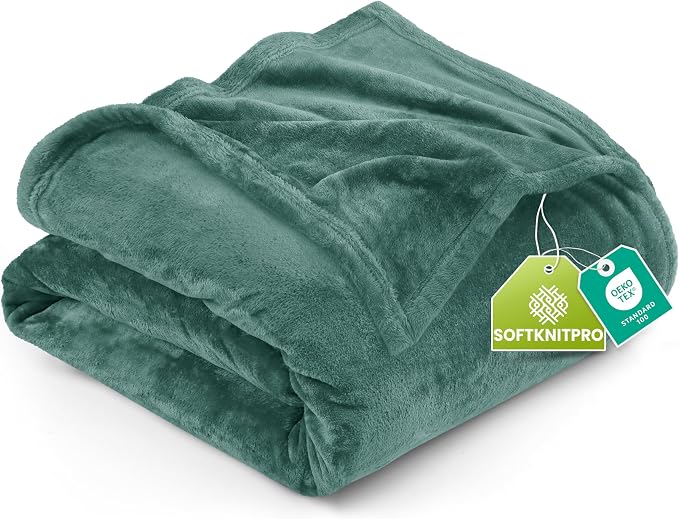 Utopia Bedding Ultra Soft Fleece Bed Blanket Twin Size Celadon (60x80 Inch) | Microfiber Plush Warm Lightweight Breathable Cozy Blanket Anti-Static, All Season Use, Gift for Women and Men