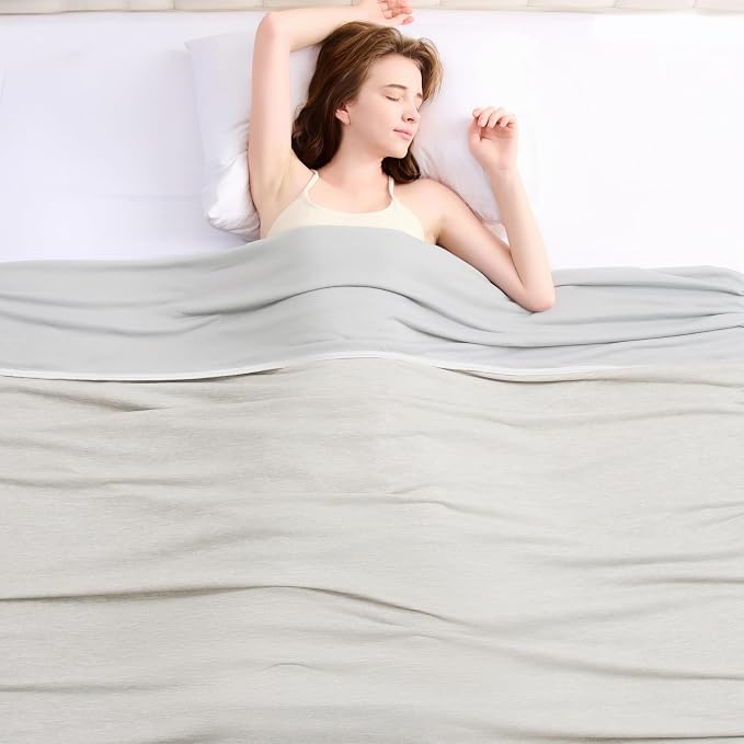 TOPCEE Cooling Blanket(60"x90"Twin Size)for Night Sweats Absorbs Heat to Keep Adults, Children Cool on Warm Nights, Q-Max 0.5 Cooling blankets for Hot Sleepers, Ultra-Cool Lightweight Blanket for Bed | Absorbs Heat Cold Summer Blanket for Night Sweats ...