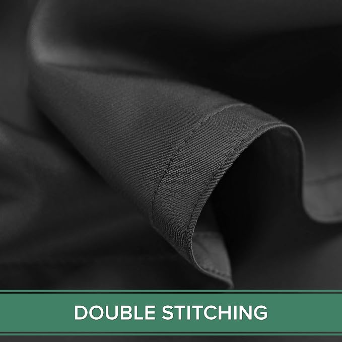 Pure Bamboo Full Sheets, Genuine 100% Organic Viscose Derived from Bamboo Bed Sheet Set, Luxuriously Soft & Cooling, Double Stitching, 2 Year Quality Promise (Full, Black)