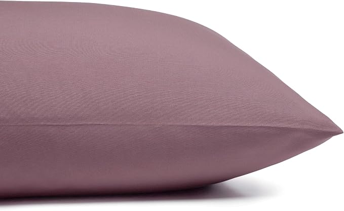 Amazon Basics Lightweight Super Soft Breathable Wrinkle-Free Microfiber 3-Piece Bed Sheet Set, Twin XL, Rose, Solid