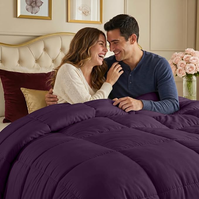 Utopia Bedding Duvet Insert, Twin Comforter 64 x 88 Inches, Plum | Cozy All Season Comforter for Kids and Teens, Unisex, Down Alternative Fill, Soft Microfiber Shell, Machine Washable.