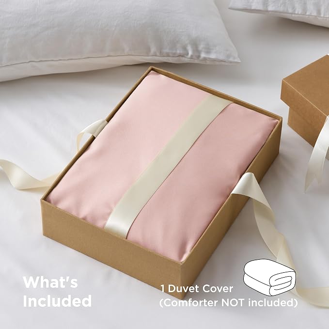 Bedsure Duvet Cover Queen Size, 1Pc Soft Double Brushed Bedding, Blush Pink | For Kids & Adults, 90"x90", Only 1 Comforter Cover, No Pillow Shams, Hotel Luxury, Breathable, Lightweight, Zipper Closure