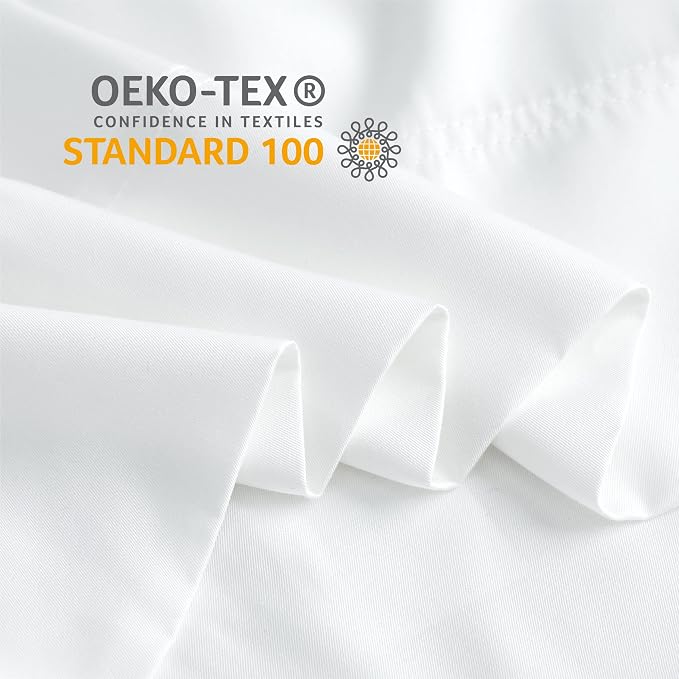 BEDELITE Cooling Pillow Cases Queen 2Pcs, Rayon Made from Bamboo, White | Cooling and Breathable Pillow Cover for Hot Sleepers & Night Sweats, Silky Soft Cozy, Envelope Closure, 20"x30"