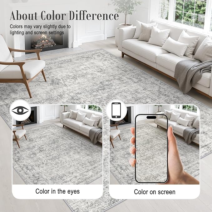 3x14 Washable Runner Rug：Modern Abstract Soft Carpet Black Grey | For Hallway, Bedroom, Kitchen, Laundry, Bathroom,Door Mat,Modern Abstract,Machine washable,Non-Slip,Stain Resistant,Indoor