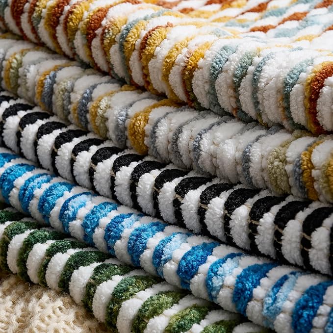 AmHoo Boho Chenille Pillow Cover Decorative Tufted Pillowcase for Couch Bed Sofa Bedroom Living Room Modern 12 x 20-Inch Sage Green