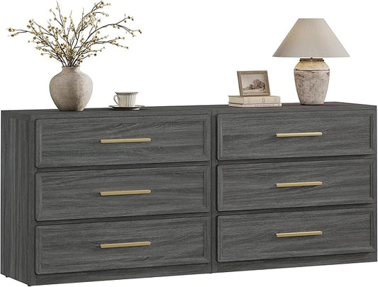 SICOTAS Oversized Night Stand Set 2 for Bedroom 31.3" Bedside Table | Extra Large Nightstands with Storage Tall Bed Side Table Set of 2 Side Table with 3 Drawer Modern End Tables for Sofa Couch