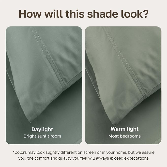 California Design Den 600 Thread Count Split King Bed Sheets, 5 Pcs | 100% Cotton Sateen, Good Housekeeping Seal, Split King Sheets Sets for Adjustable Bed with 2 Separate Twin-XL Mattresses
