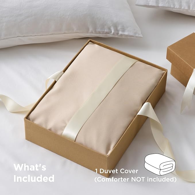 Bedsure Duvet Cover King Size, 1Pc Soft Double Brushed Bedding, Light Brown | For Kids & Adults, 104"x90", Only 1 Comforter Cover, No Pillow Shams, Hotel Luxury, Breathable, Lightweight, Zipper Closure