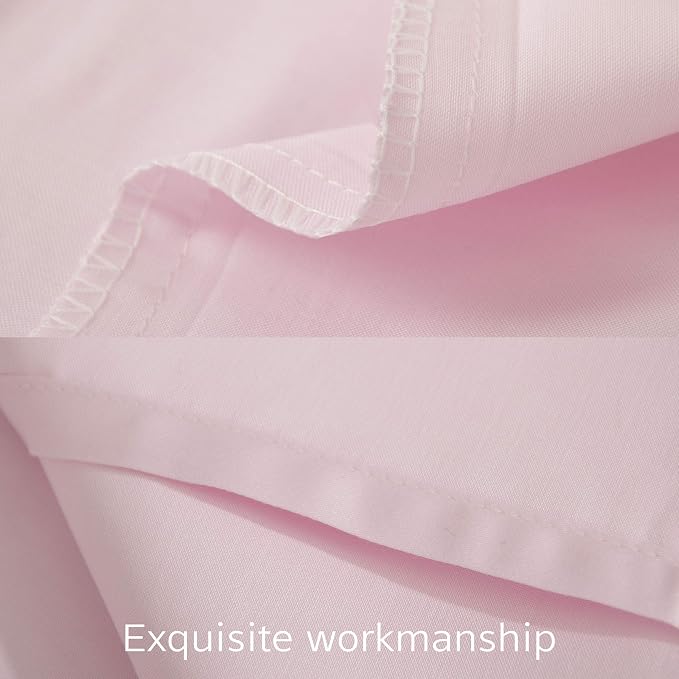 NTBAY Body Egyptian Cotton Sateen Pillowcases, Set of 1, Pink | 500 Thread Count Egyptian Cotton Sateen with Envelope Closure, 1 Pack 20 x 54 Inch Pillowcases, Insert Not Included