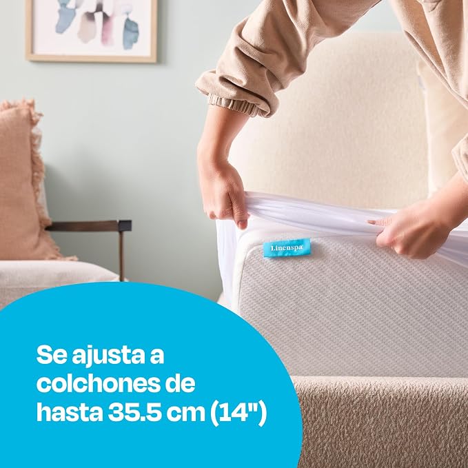Linenspa Waterproof Mattress Protector — 2-Pack, Full