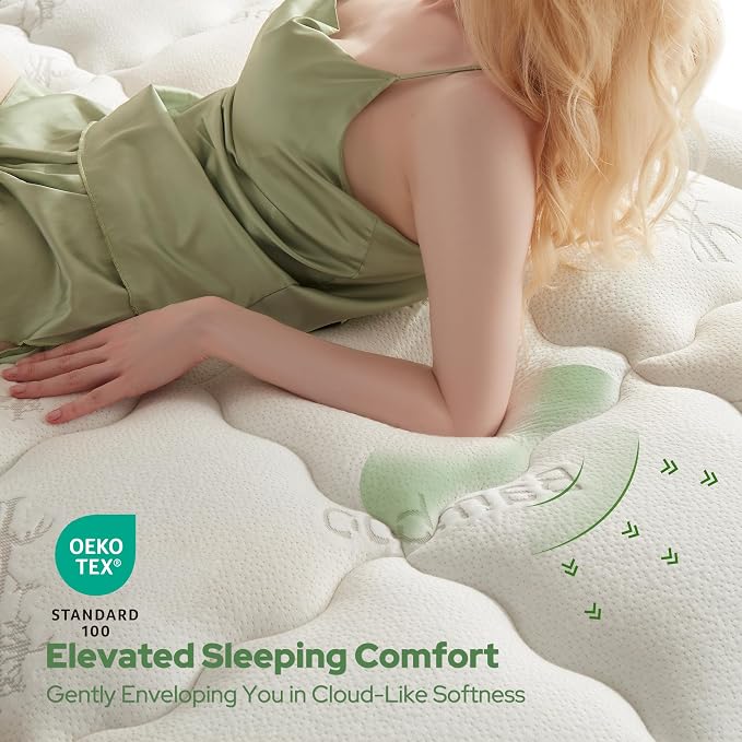 BEDLORE Full Size Mattress Topper Viscose Bamboo, Pillow Top Mattress Pad | Stretchable Pockets Fit 6"-15" Mattress, Soft Breathable Thick Mattress Topper for Back Pain Relief & Hot Sleepers(White)