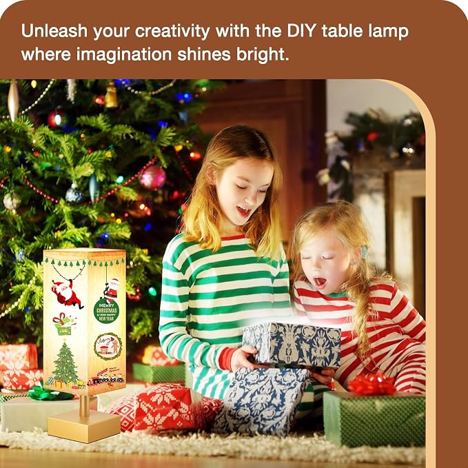 aooshine Gold Small Table Lamp - Bedside Lamp for Bedroom, Minimalist Nightstand Lamp with Square Fabric Shade, Desk Lamp for Kids Room Dorm | Inline Rocker Switch, Corded Electric, Bulb Not Included, 12.8" Mini Table Lamp for Nightstand, Desk, Dorm, O...
