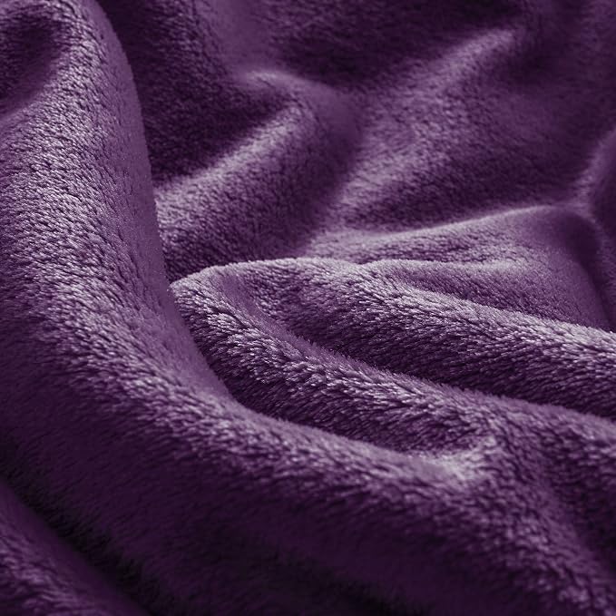 BEDELITE Fleece Blanket Soft Plush Oversized Bed Blanket Purple 120"x120" | Ultra Soft Plush Fleece, Lightweight Warmth, All Season Comfort, Fade Resistant, Machine Washable, Perfect for Sharing