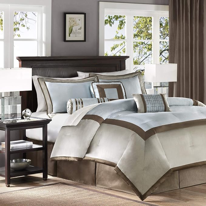 Madison Park Deluxe Hotel Style Comforter Set, 7PC King Bedding Set