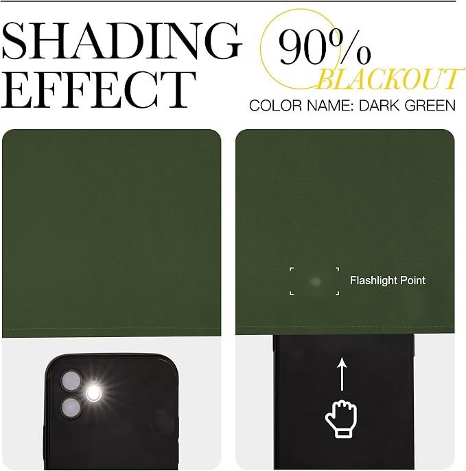 NICETOWN Dark Green Blackout Curtains for Cafe 42" Wide x 36" Long 2 Panels | Satin Curtains for Kitchen Small Windows Rod Pocket Noise Reducing Faux Silk Drapes for Cupboard, Light Blocking Home Decor