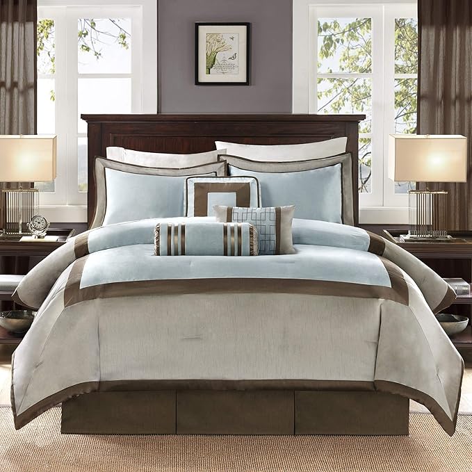 Madison Park Deluxe Hotel Style Comforter Set, 7PC King Bedding Set