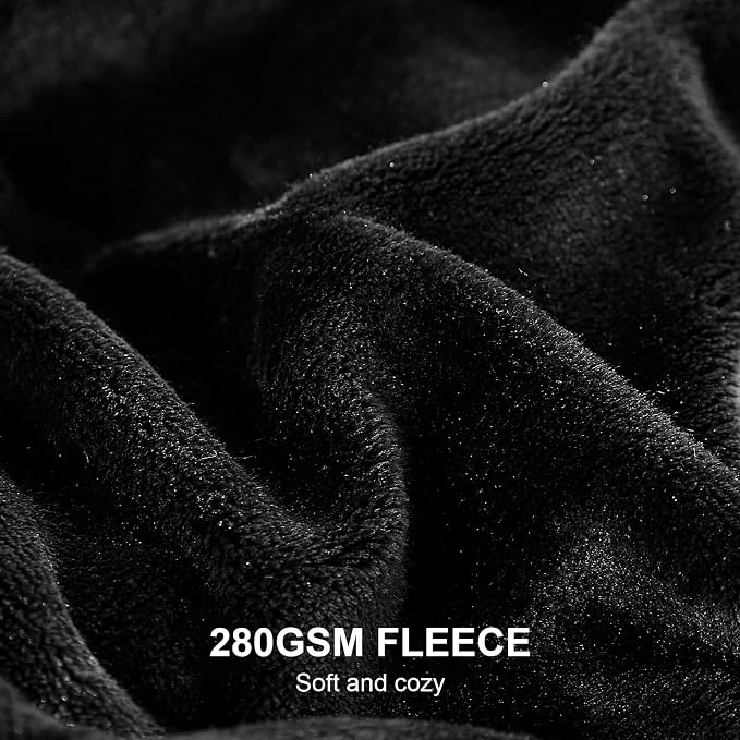 Hansleep King Black Fleece Blanket, Soft Flannel Bed Blanket | Fuzzy Cozy Blanket 90x108 Inches, Multi-use for Bed, Sofa, Couch, Travel, Camping, All Season Warm Lightweight Cover