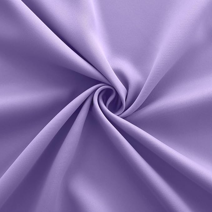 KOUFALL 72x84 Inches Long Purple Blackout Curtains for Living Room