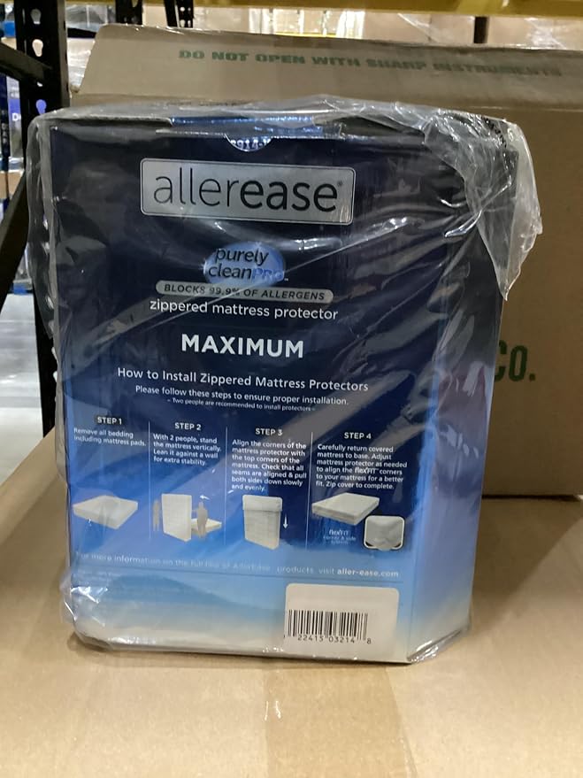 AllerEase Maximum Allergy Mattress Protector, Queen Size
