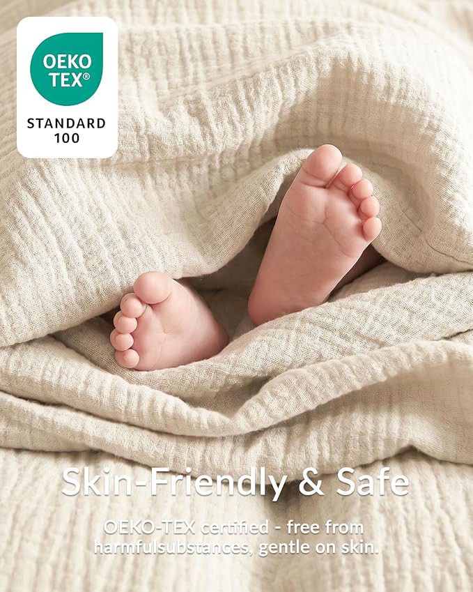 SE SOFTEXLY Muslin Duvet Cover King Size, 100% Washed Cotton Duvet Cover Set, Ultra Soft Comforter Cover Linen Like, 3 Pieces Minimalist Gauze Duvet Cover with 2 Pillowcases, 90"x104", Off-White