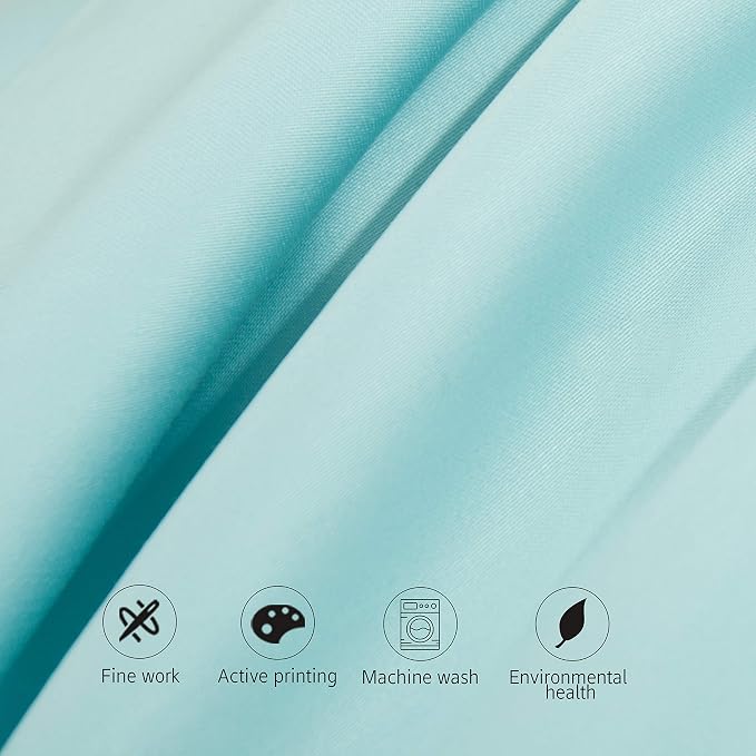 NTBAY Body Egyptian Cotton Sateen Pillowcases, Set of 1, Aqua | 500 Thread Count Egyptian Cotton Sateen with Envelope Closure, 1 Pack 20 x 54 Inch Pillowcases, Insert Not Included