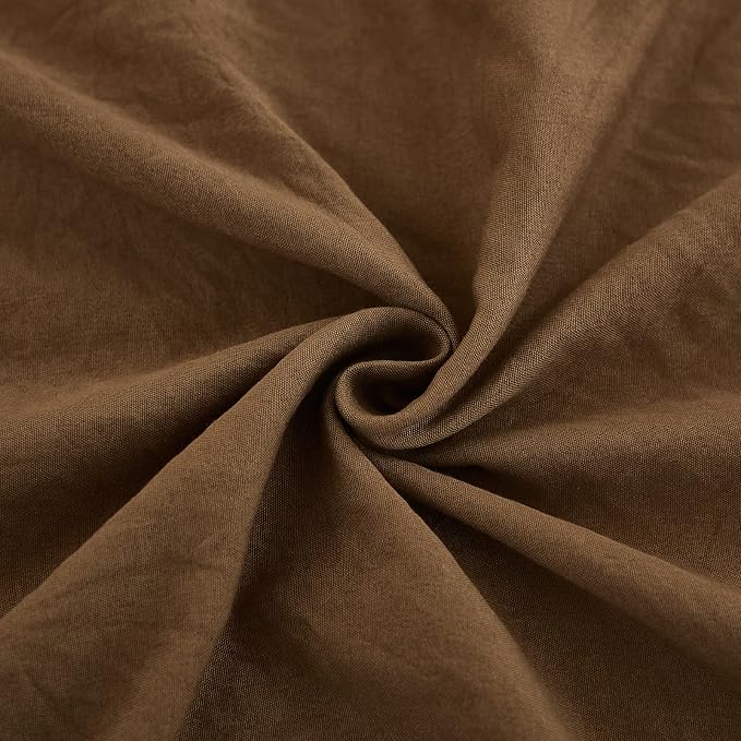 Brown Body Pillow Cover 20x54inches Long Pillowcase Ruffled Pillowcases Shabby Chic Ruffled Fringe Decor Body Ruffled Pillow Sham Cute Pillowcase (1 Body, Brown)