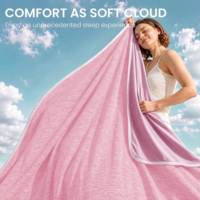 TOPCEE Cooling Blanket(60"x90"Twin Size)for Night Sweats Absorbs Heat to Keep Adults, Children Cool on Warm Nights, Q-Max 0.5 Cooling blankets for Hot Sleepers, Ultra-Cool Lightweight Blanket for Bed | Absorbs Heat Cold Summer Blanket for Night Sweats ...
