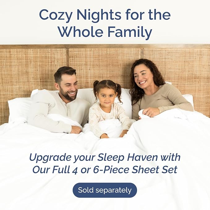 Cal King Flat Sheet - Single Top Flat Sheet Only - Soft & Cooling - White | Hotel Luxury Top Flat Sheet Only, Ultra-Soft, Breathable & Cooling, Fade & Wrinkle Free, Easy-Care, Stain & Shrink Resistant