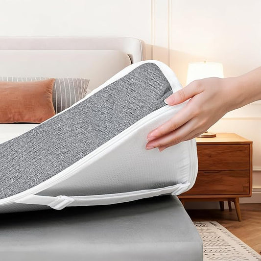 HOMRELEXA Cooling Mattress Topper Twin Size 3 Inch, Cooling Gel & Bamboo Charcoal Memory Foam Mattress Topper for Back Pain Relief, Firm Dual-Layer Foam Bed Pad with Removable Cover College Dorm