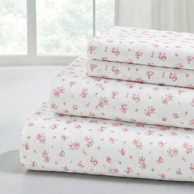 Modern Threads Silky Soft Microfiber and Wrinkle Free Sheets - Luxurious Microfiber Bed Sheets Includes Flat Sheet, Fitted Sheet with Deep Pockets, & Pillowcases Ivory, King