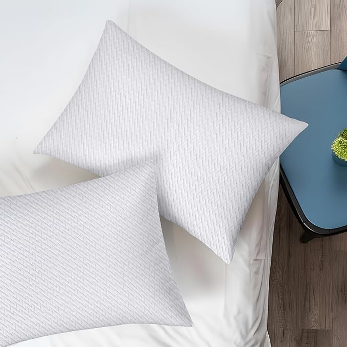 Utopia Bedding Shredded Memory Foam Pillows, Cooling Pillow, Queen, 1 Pack | Adjustable Bed Pillow for sleeping, Washable Jacquard-Polyester Cover, Support for back, side & stomach sleepers, Pack of 1