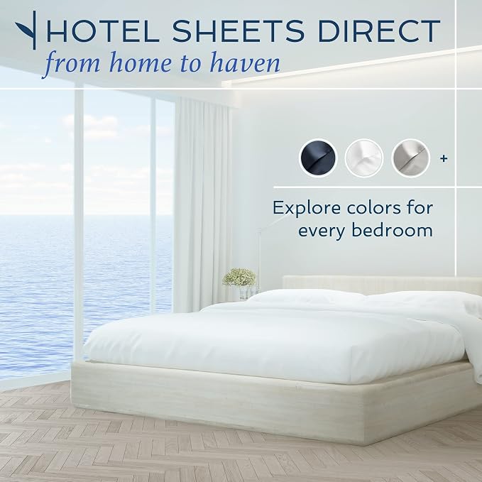 Hotel Sheets Direct 4 Piece Bed Sheet Set California King Size, 100% Viscose Derived from Bamboo Sheets Set with 2 Pillowcases, Cooling & Breathable Luxury Bedding, Moisture-Wicking, Light Green