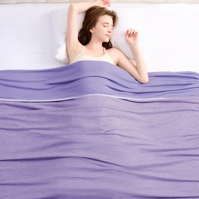 TOPCEE Cooling Blanket(60"x90"Twin Size)for Night Sweats Absorbs Heat to Keep Adults, Children Cool on Warm Nights, Q-Max 0.5 Cooling blankets for Hot Sleepers, Ultra-Cool Lightweight Blanket for Bed | Absorbs Heat Cold Summer Blanket for Night Sweats ...