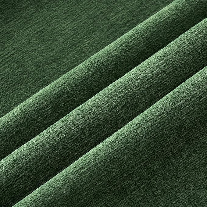 MIULEE Moss Green Chenille Couch Throw Pillow Covers, 18x18 | Set of 2, Soft Modern Farmhouse Style, Decorative Pillowcases for Sofa Living Room Bed, Home Decor