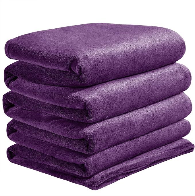 BEDELITE Fleece Blanket Soft Plush Oversized Bed Blanket Purple 120"x120" | Ultra Soft Plush Fleece, Lightweight Warmth, All Season Comfort, Fade Resistant, Machine Washable, Perfect for Sharing