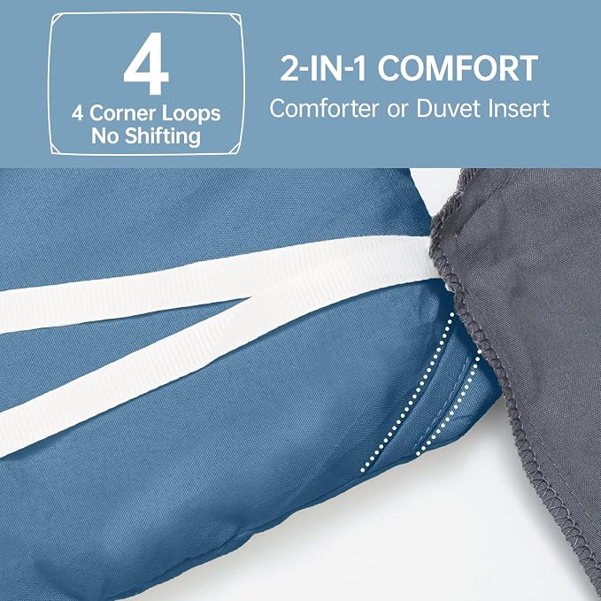 King Size Comforter Set, All Season Ultra Soft Down Alternative Bedding - 3 Piece Lightweight Bed Set Includes 1 Comforter (104"x90") and 2 Pillow Shams (20"x36"), Teal