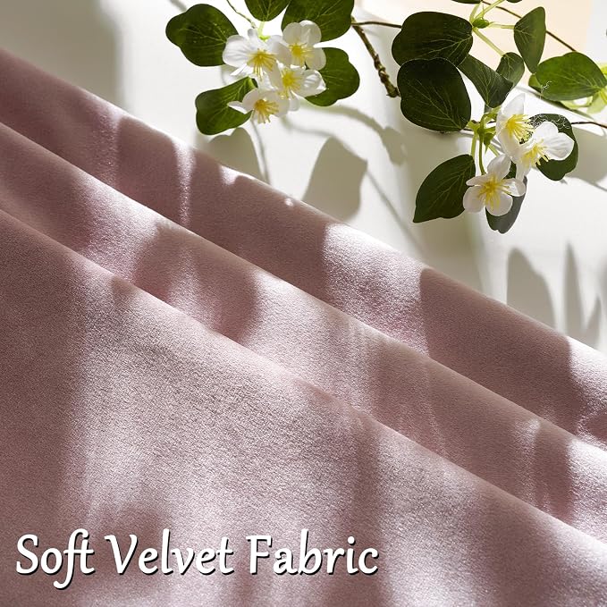 GIGIZAZA Sweet Lilac Velvet Throw Pillow Covers 16x16 Pack of 2 | Decorative Pink Pillows for Couch Sofa,280gsm Soft Textured Fabric,Modern Square Pillowcases,Luxury Cushion Covers