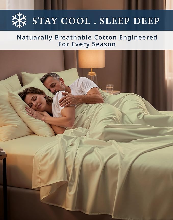 LANE LINEN Twin Bed Sheets for Girls 100% Egyptian Cotton Sateen - Seafoam | Twin Bed In A Bag Set With Sheets - 3-Piece Set, Ideal For Dorms And Guest Beds, For A Luxurious Night's Sleep,