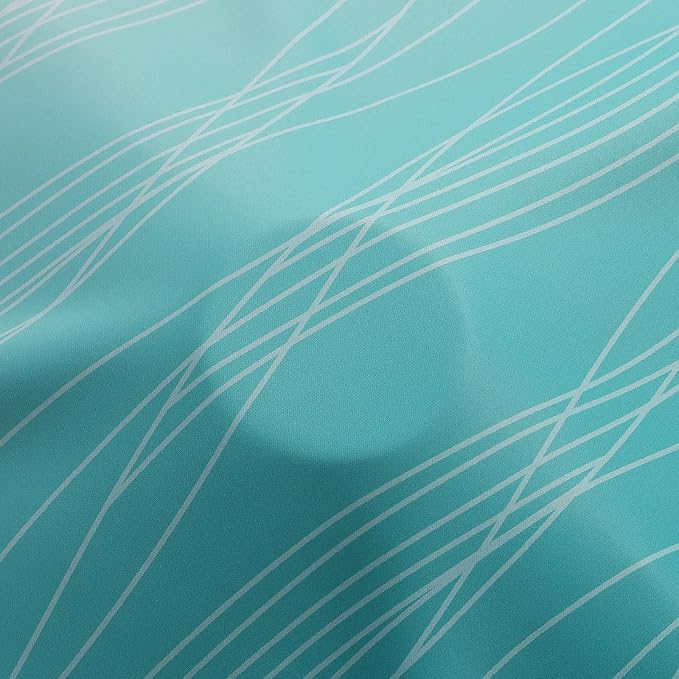 Teal and Grayish White Ombre Blackout Curtains for Living Room 84 Inch Long | Estelar Textiler Room Darkening Curtains for Bedroom,Thermal Insulated,Light Blocking Grommet Window Drapes,42Wx84L,2 Panels