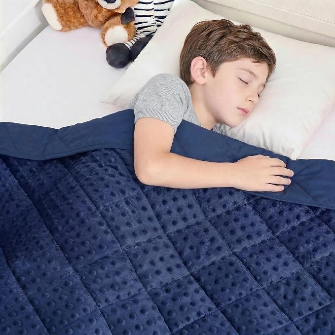 yescool Weighted Blanket Kids 5 Pounds, Minky Kids Blanket Gifts for Boys Girls, Small Weighted Throw Blankets Washable Heavy Blankets, Winter Weighted Comforter for 5 6 7 8 9 Year Old, 36 * 48in
