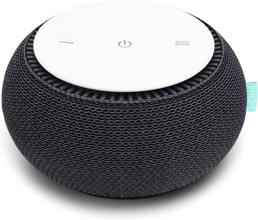 SNOOZ Original Smart White Noise Sound Machine, Real Fan Inside for Sleep | Natural Sound from a Real Fan, Non-Looping White Noise, App Scheduler, 10 Levels, Masks Snoring, Office Privacy & Neighbors
