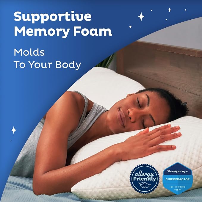Body Pillow for Adults - Breathable, Full Body Pillow for Side Sleepers - Shredded Memory Foam Gel - Cooling Long Pillow Supports Legs, Belly & Hips - 20x54 White
