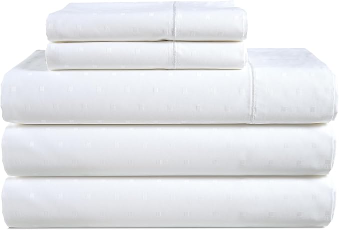 LANE LINEN Split King Top Split Sheets Adjustable Bed Sateen Weave - White | Split King Adjustable Bed Sheets - 5-Piece Set, For A Luxurious Night's Sleep, For A Silky Hotel-Style Bed, Elegant