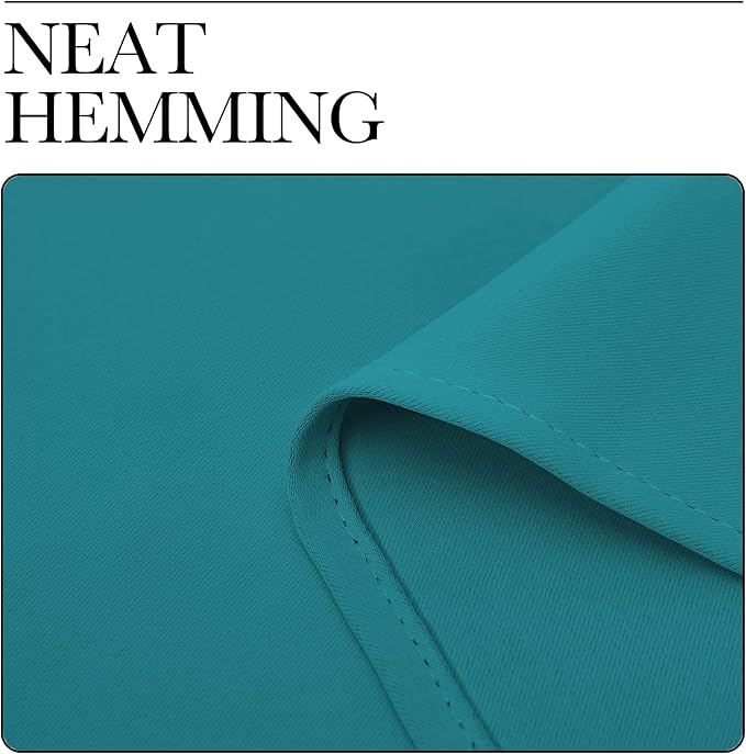 NICETOWN Room Darkening Curtains 63 inch Length 2 Panels, Thermal Insulated Grommet Blackout Curtains for Modern Casual Elegant Bedroom Kids Room Theme Decoration (Peacock Teal, 2 Pieces, W42) | Room Darkening Thermal Insulated Noise Reducing Grommet C...